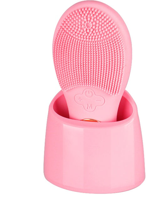 Facial Massager With Cleanser And Light