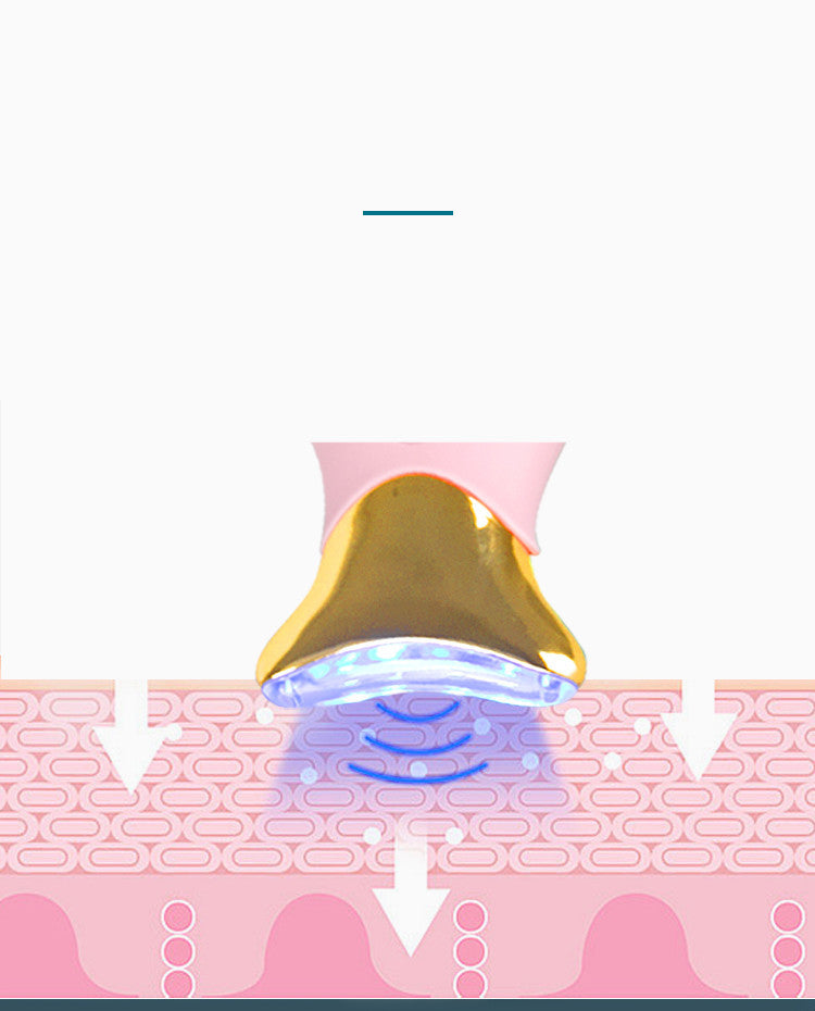 Facial Massager With Cleanser And Light